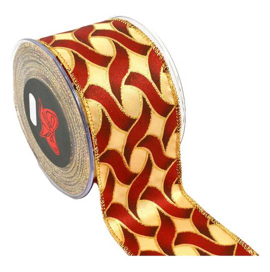 Ribbon 9mt, 67mm Plex Red & Gold *ETA Nov